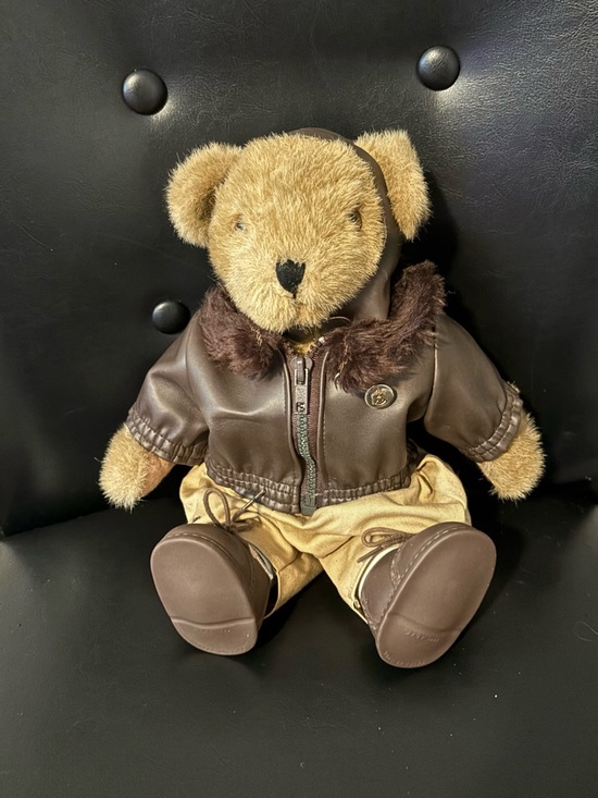 Tender Hearts Treasure Other - Classic Brown Plush Teddy Bear in Brown Jacket and Tan Pants - Kids Toy